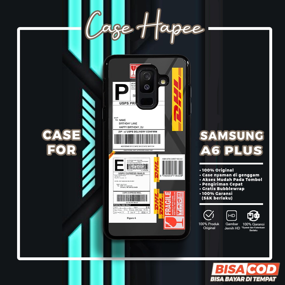 Case Samsung A6 Plus Casing Samsung A6 Plus [DHL1] Casehapee Case Glossy Case Aesthetic Custom Case 