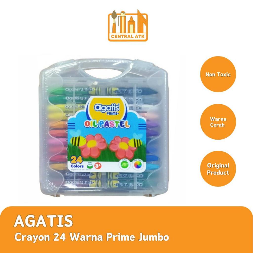 

CRAYON / OIL PASTEL AGATIS ISI 24 WARNA PRIME JUMBO