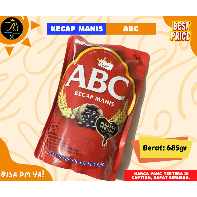

Kecap Manis ABC | 685gr | A3 frozenfood Palembang