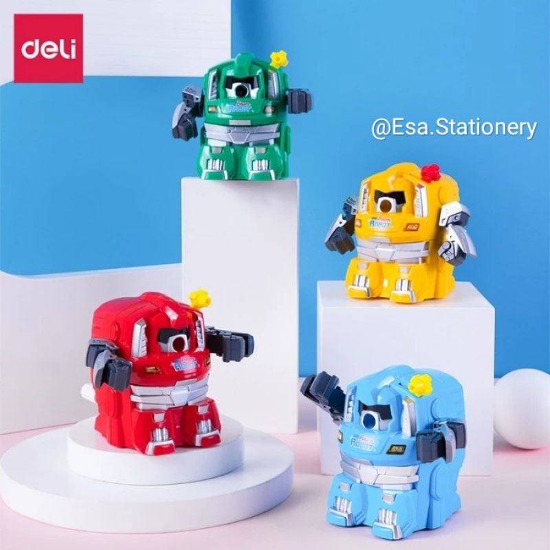 

DELI Rotary Pencil Sharpener / Rautan Meja Putar Berbentuk Robot 0729