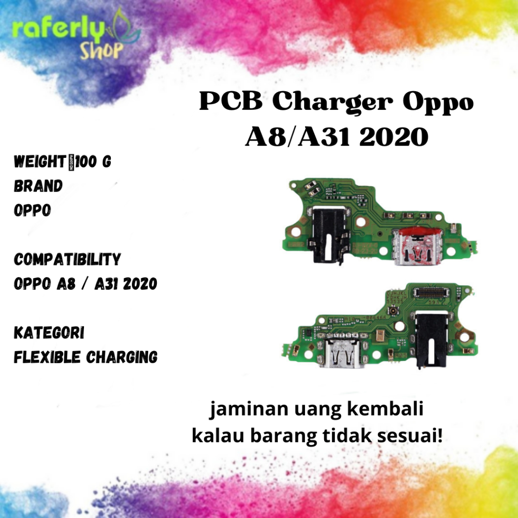 Raferlyshop Flexible Charging / PCB Charger Oppo A8 / A31 2020