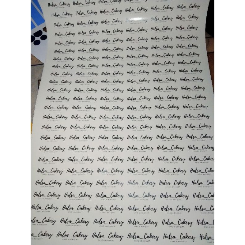 

Stiker Chromo/Label Produk/Stiker transparan