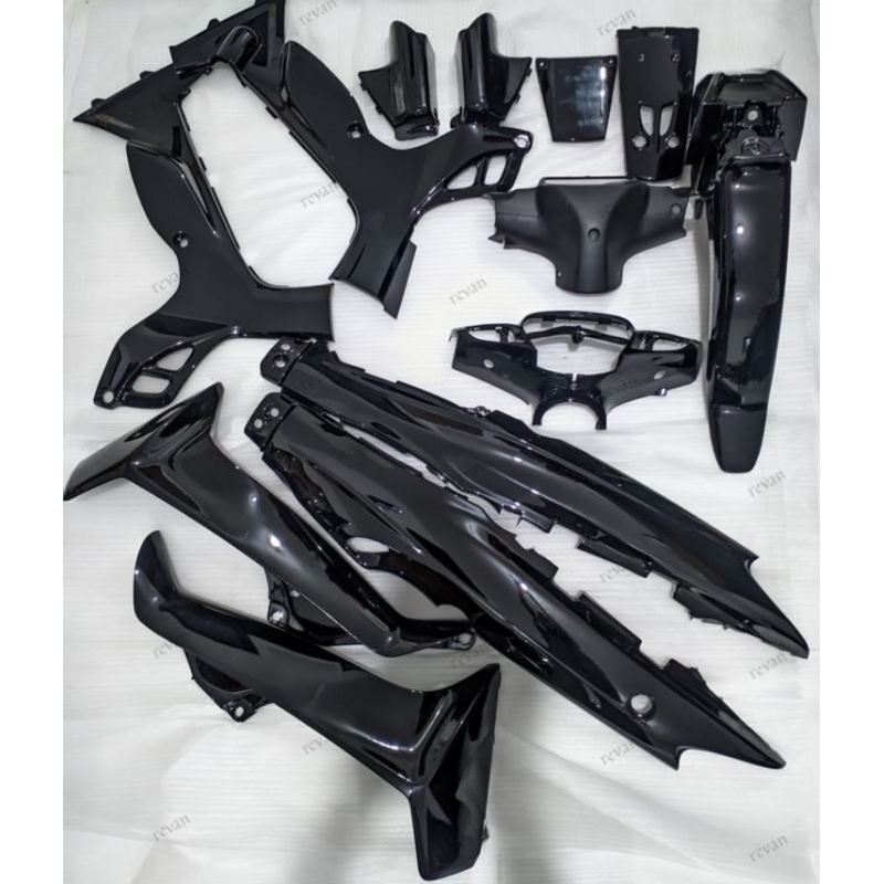 Full body set  kasar halus Vega R lama 2004-2005 hitam/complete set body kasar halus Yamaha Vega R l