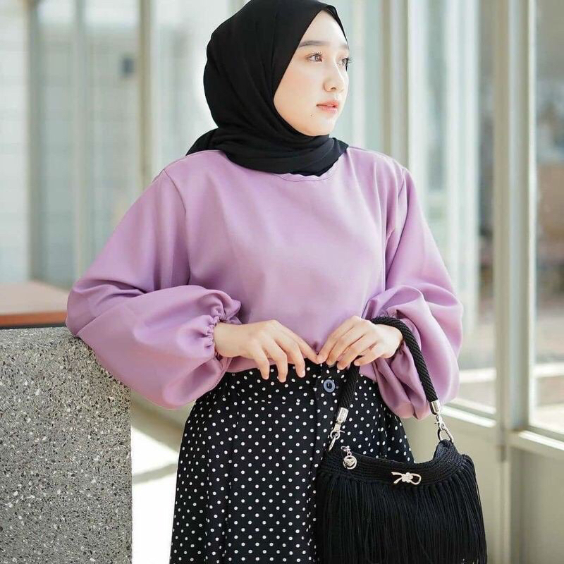 Kode A | LUCIA BLOUSE LENGAN BALON | LUNE LAURA TOP LUIZ BLOUSE | PUFFY BALENA BLOUSE | BLOUSE BALON
