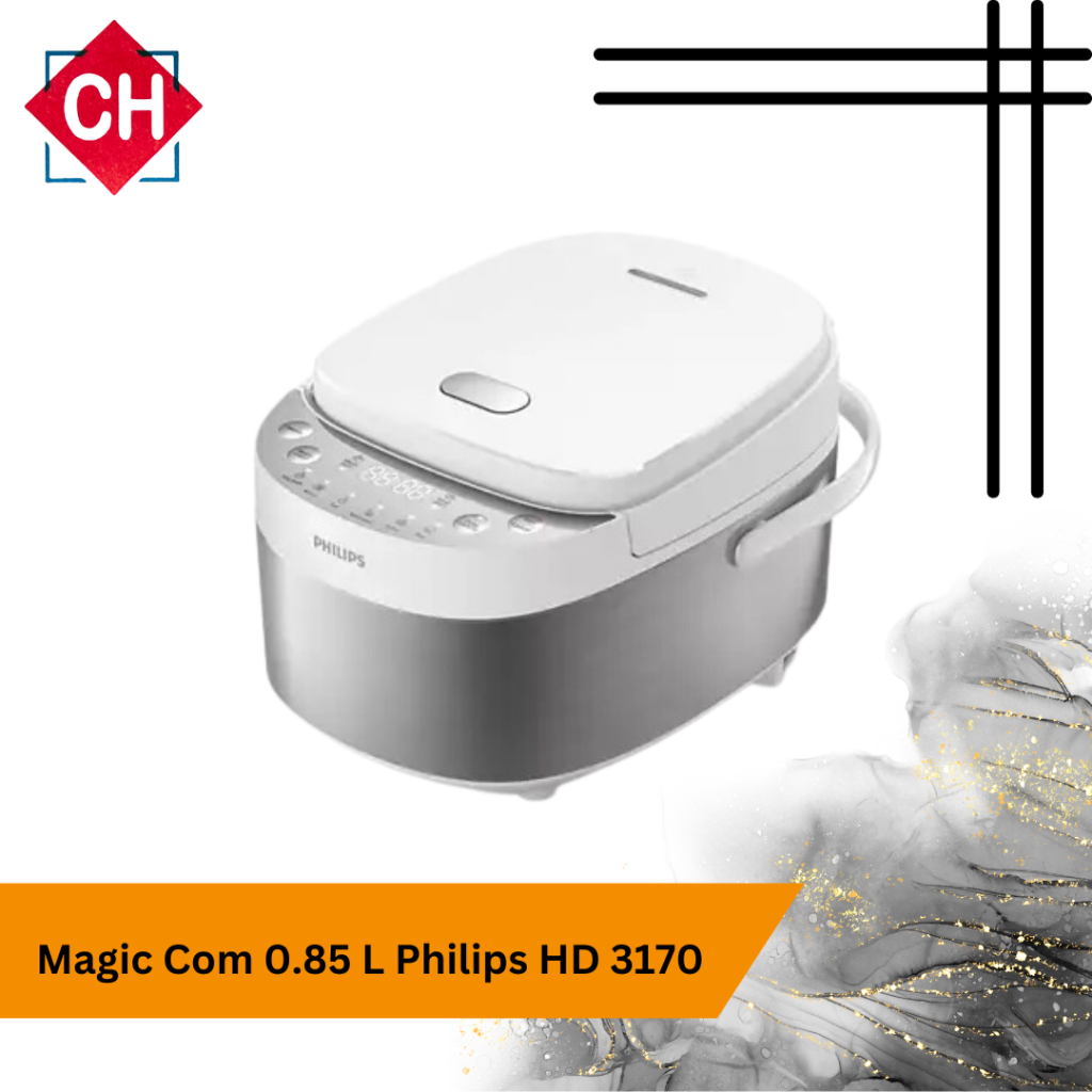 Philips Magic Com HD 3170 0.85L Body Stainless Steel | Rice Cooker Penanak Nasi