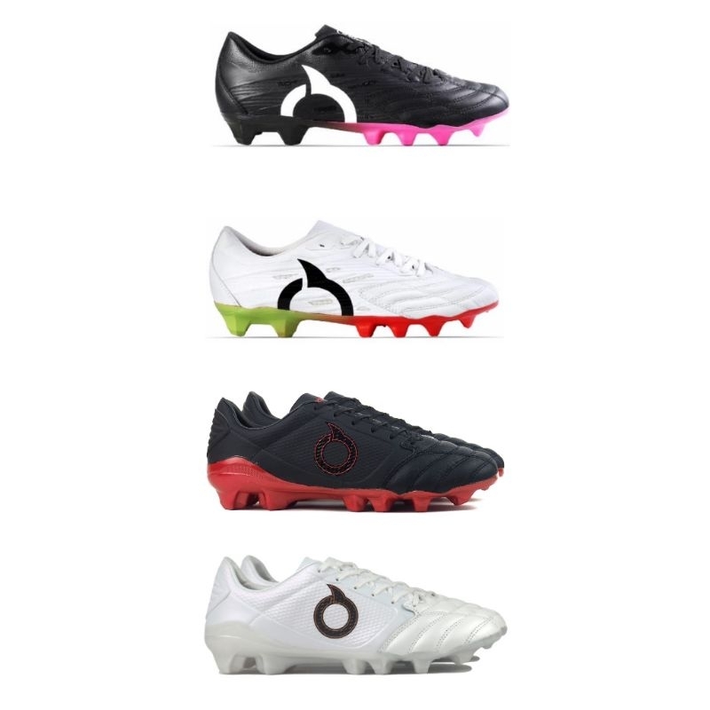 Sepatu Bola Ortuseight Catalyst VISION V2 V3 V4 FG K LEA - White Electricity Black Original Ortus