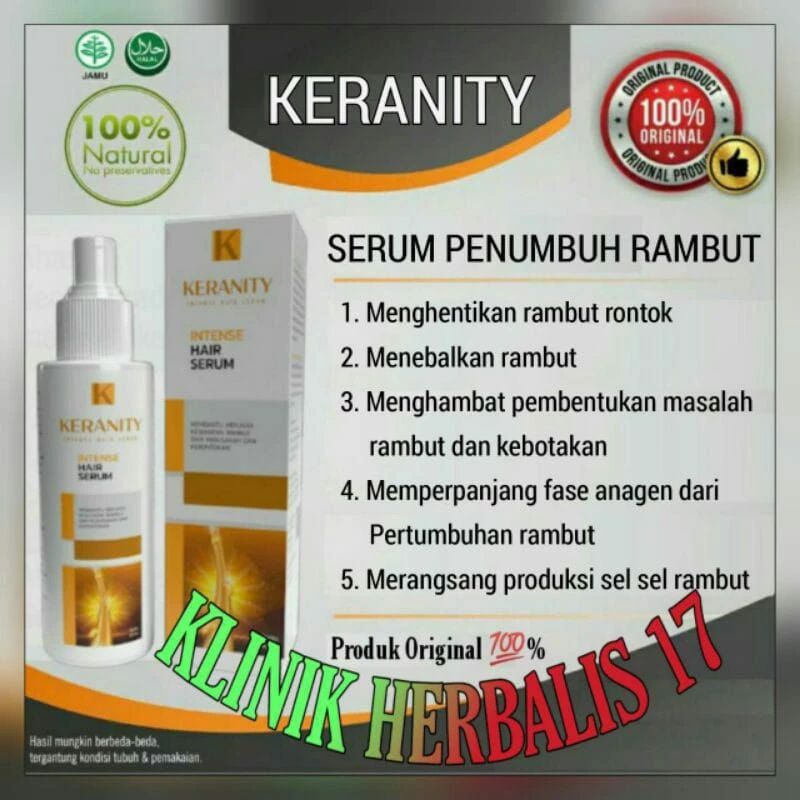 KERANITY OBAT PENUMBUH RAMBUT ORIGINAL KERANITY HAIR SERUM KERANITY KERANITY HAIR SERUM OFFICIAL STO