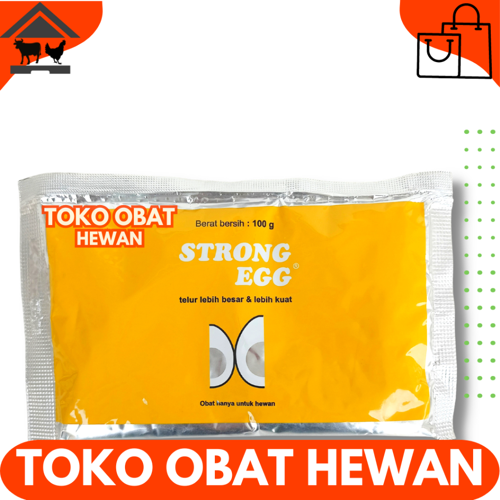 STRONG EGG 100 GRAM - Vitamin Penguat Cangkang Telur & Penambah Berat Telur Ayam Bebek