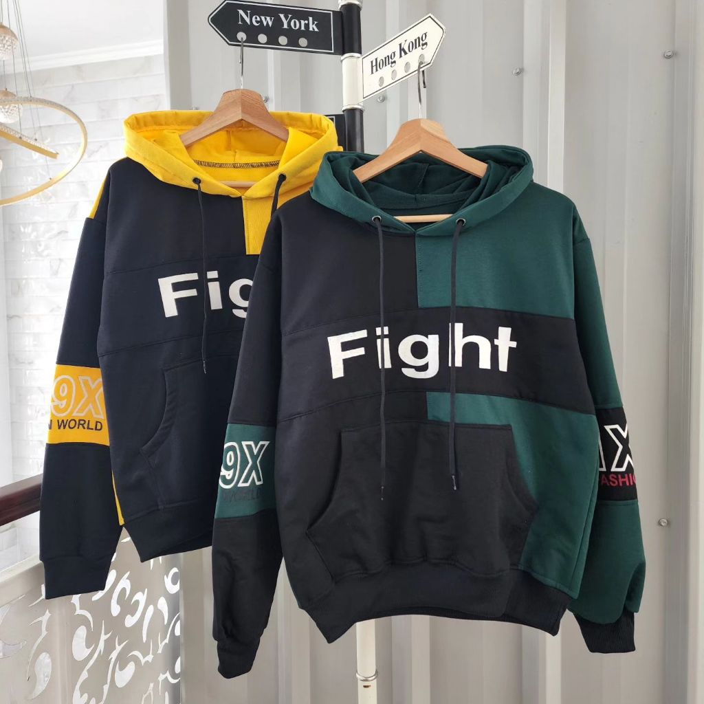 ( isi 2 pcs ) jaket couple pasangan terbaru 2024 FIGHT SONG HOODIE / jaket couple hoodie pasangan pa