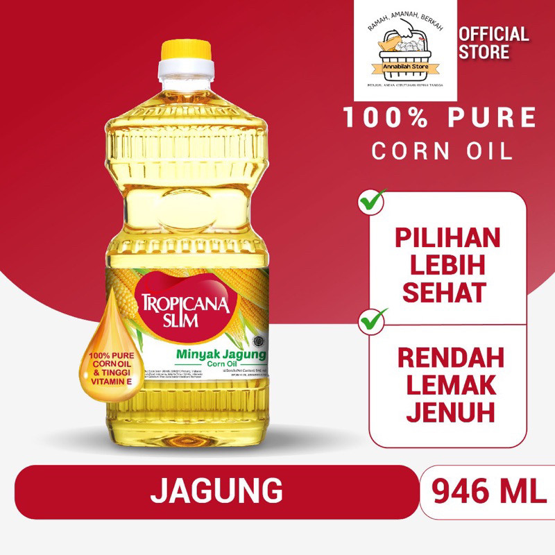 

Tropicana Slim Minyak Jagung 946ml 100% Original Oil Pure Corn