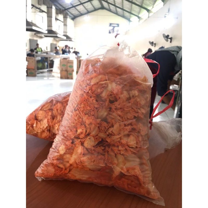 

Remukan Keripik singkong citela rasa balado freshh