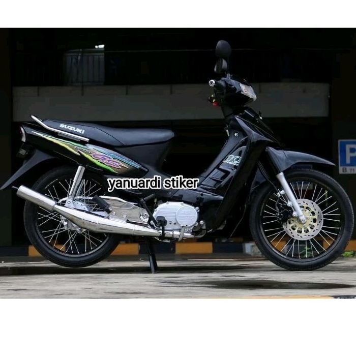 STRIPING LIST STIKER TORNADO GS 110 TORNADO 110 GS MERAH HIJAU BIRU