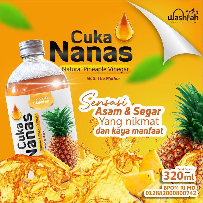 

cuka nanas wasfah natural pineaple vinegar 320 ml