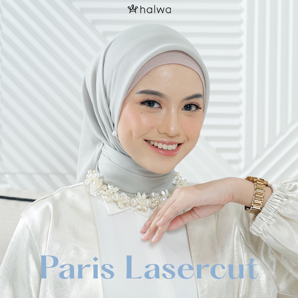 Halwa Scarf Basic Series Hijab Segi Empat Polos Wanita