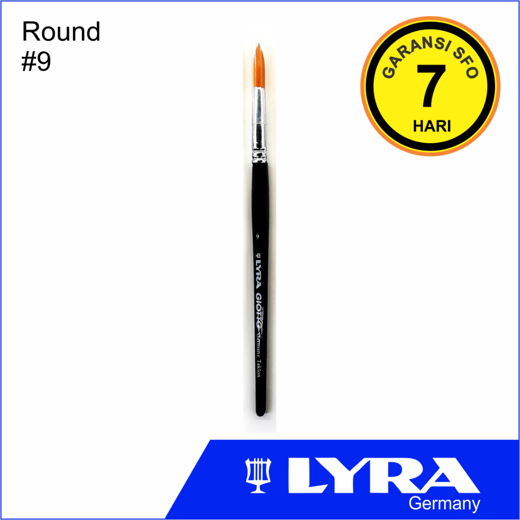 

Lyra Taklon Art Brush Round 9 - Kuas Lukis No. 9
