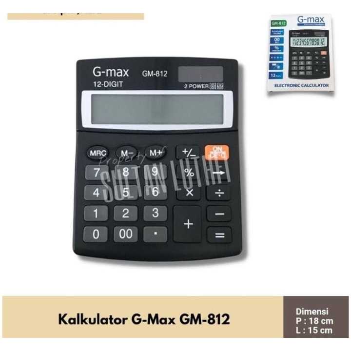 

KALKULATOR G-MAX GM812 / KALKULATOR 12 DIGIT