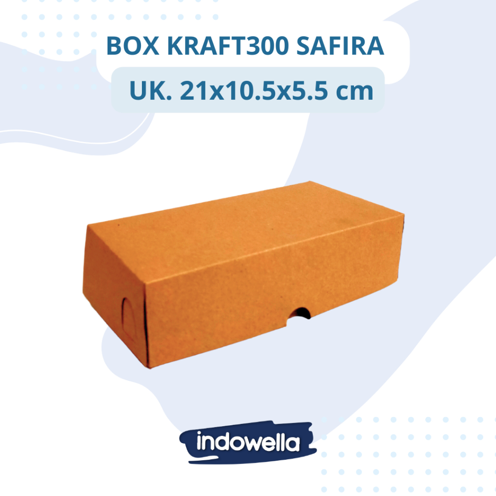 Box Kue / Kardus makanan safita coklat dan putih