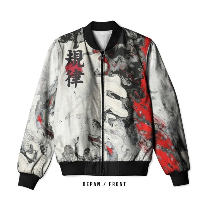 Jaket Bomber Jepang Japan Harajuku Street Wear Tsunami