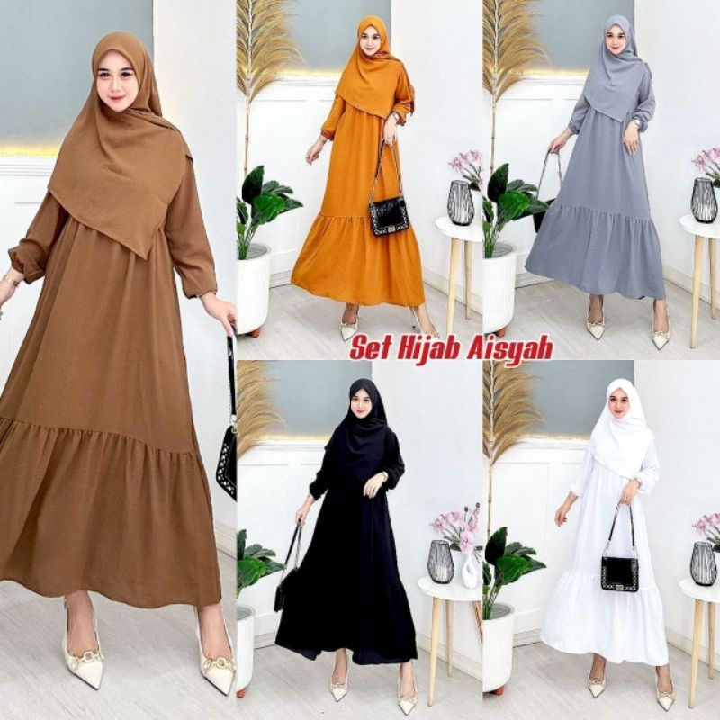 COD // GAMIS CRINKLE SET HIJAB // GAMIS CRINKLE REMPEL BAWAH