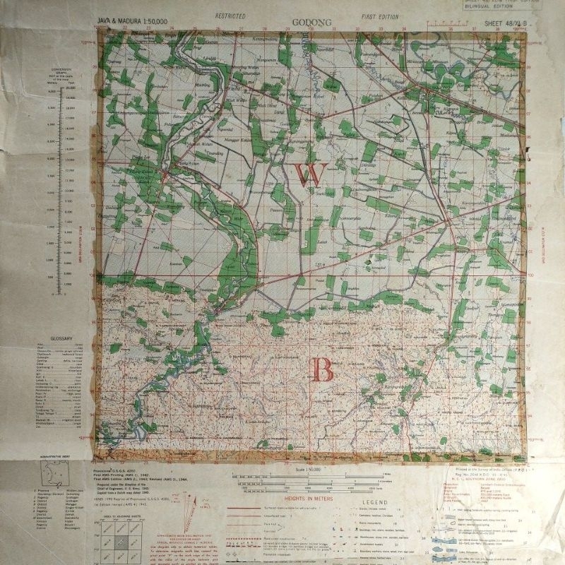Peta Sejarah Kota Purwodadi Peta Wilayah GODONG 1940s