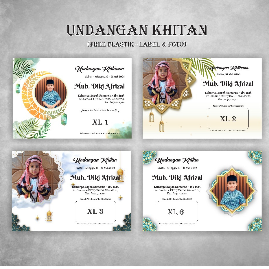 Undangan Khitanan / Undangan aqiqoh