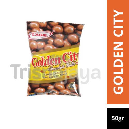 

coklat LAGIE GOLDEN CITY 50gr / coklat ball