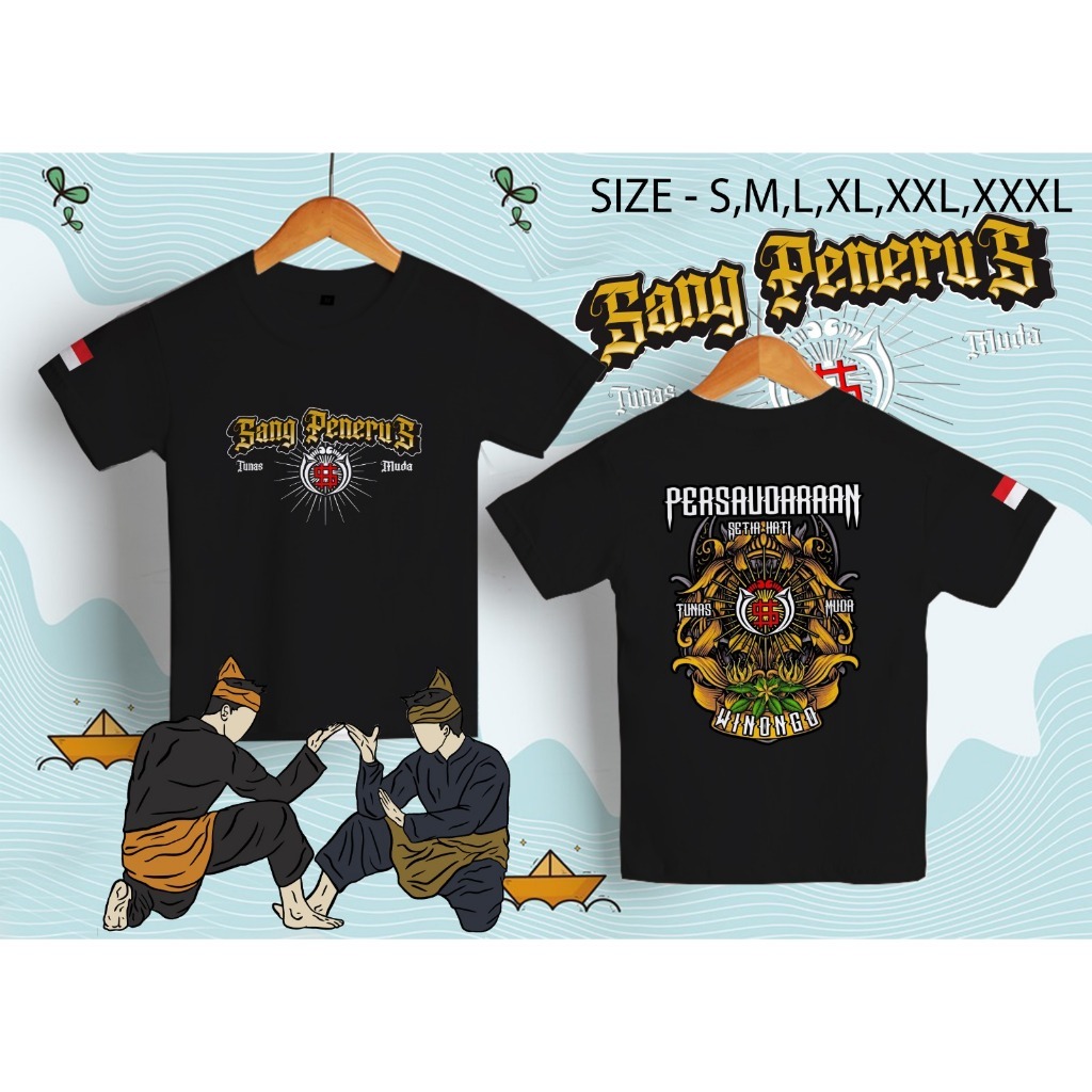 T-shirt/ Kaos Distro Anak PSHW Anak e Wong SH Winongo Kid Pencak Silat Viral Terlaris Kaos Anak-anak