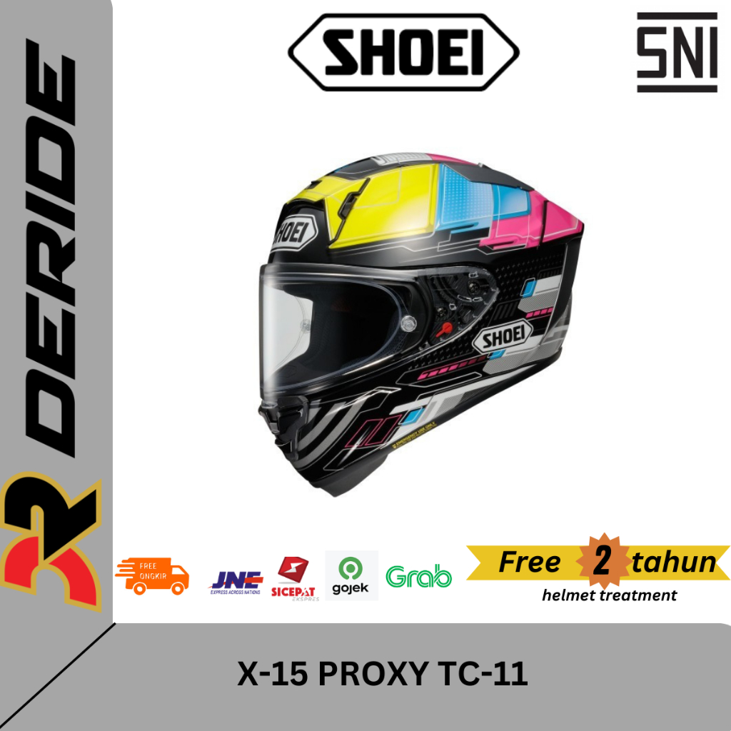 Shoei X-15 Proxy TC-11 Premium Helmet Full Face SNI Original