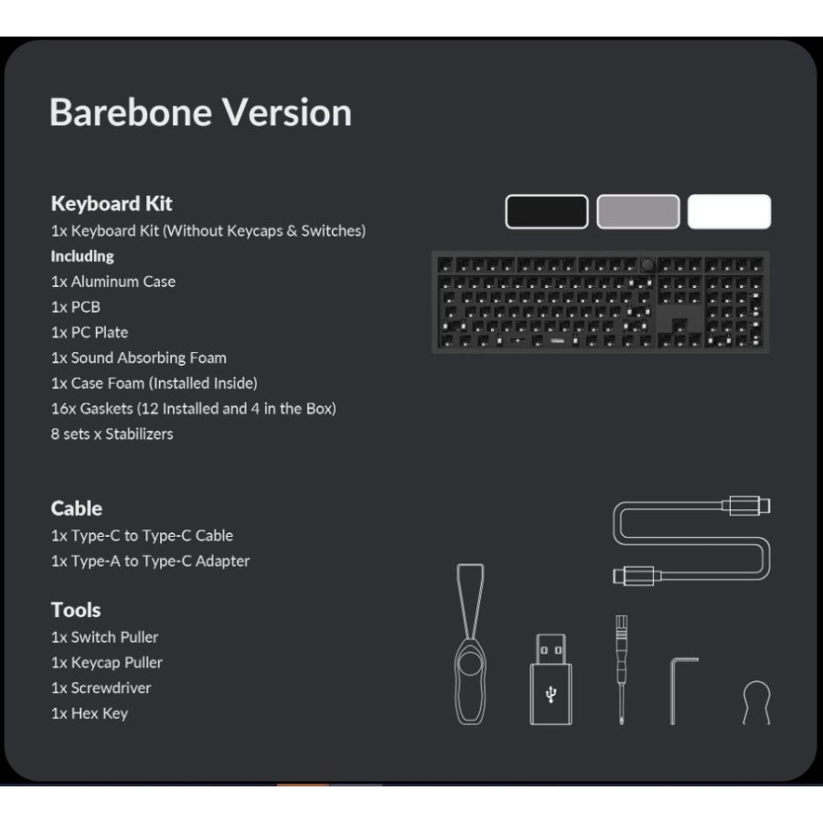 Keychron Q6 Pro Keyboard Mekanis Nirkabel RGB 108 Kunci PBT Double-Shot