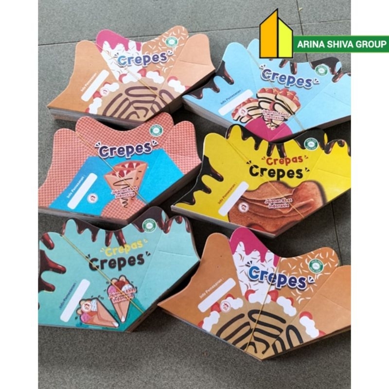 

400 LEMBAR KEMASAN CREPES LIPAT JUMBO BAHAN DUPLEK PUTIH SUPER QUALITY | KERTAS LEKER KREPES CRISPY HIGH QUALITY | BOX LEKKER WAFFLE CROFFLE MURAH PRODUK TERBARU | TOKO KEMASAN ONLINE | TOKO ANEKA KEMASAN OFFICIAL | SHIVACORP 1985
