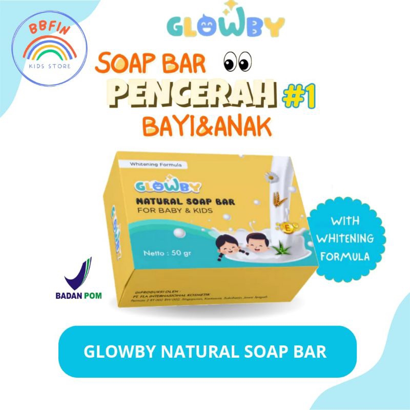 Ready Glowby Natural Soap Bar Sabun Pemutih dan Pencerah Kulit Bayi & Anak