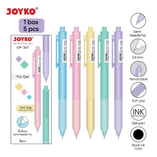 

(1 Pack) Gel Pen Pulpen Pena Joyko GP-367 Yoi Gel 0.5 mm isi 5 Pcs