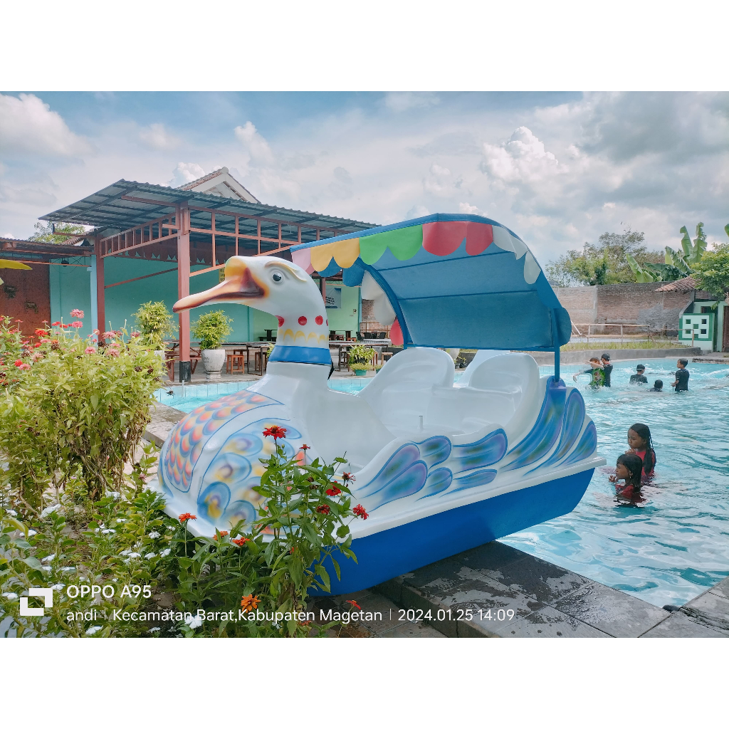 wahana odong perahu bebek gowes