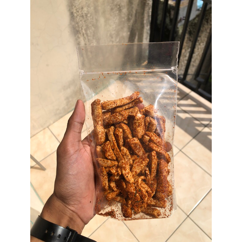 

Basreng stik pedas daun jeruk isi 100gr