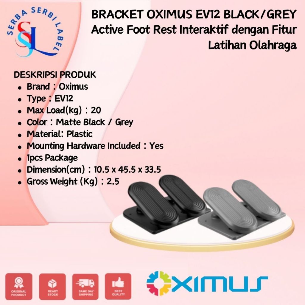 Bracket Oximus EV12 BLACK/WHITE