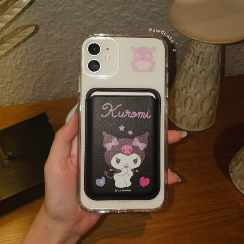 [READY] Kuromi + Card Holder Case Iphone 11-15pro max, 15plus | POWDCASE