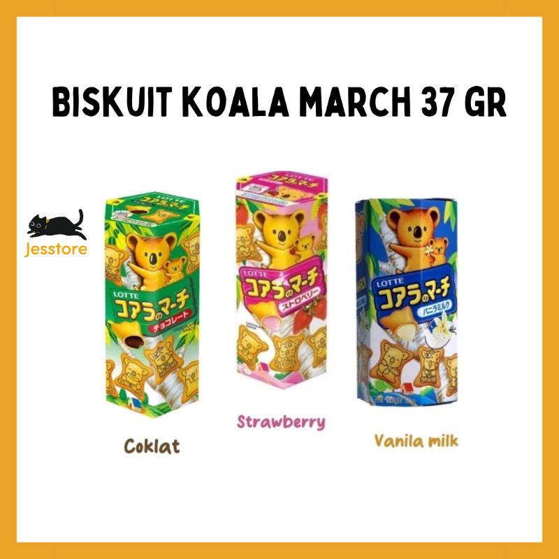 

BISKUIT KOALA MARCH 37 GR RASA COKLAT, STRAWBERY, VANILA