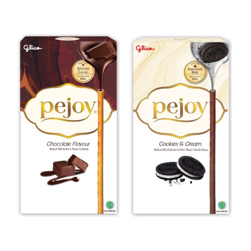 

GLICO PEJOY BISCUIT STICK 37 G COOKIES & CREAM BISKUIT CHOCOLATE ROTI KERING PEJOY