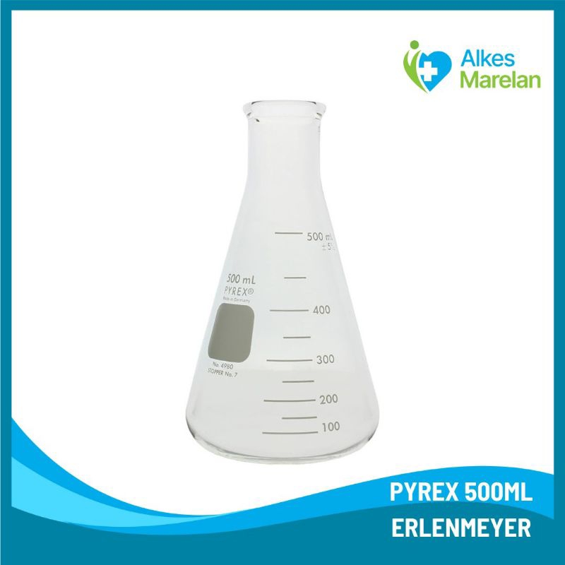 PYREX - Erlenmeyer Pyrex 500ml / Erlenmeyer Pyrex Kaca 500 ml