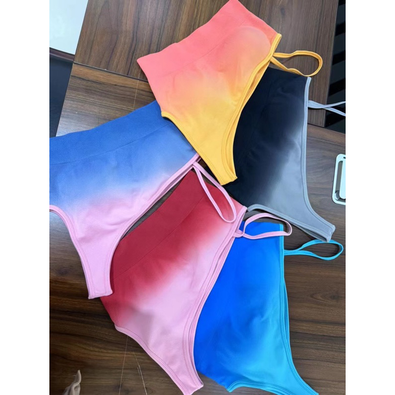 Ay00 Bella Sport Set Ombre Sport Bra + Legging Booty Crunch / Setelan Sport Bra + Celana Legging