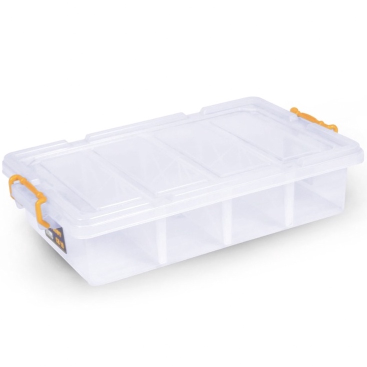 Shinpo 136 Patriot CB19 Container Box Sekat CB 19 Liter Plastik Sekat Dapat Dilepas Pasang