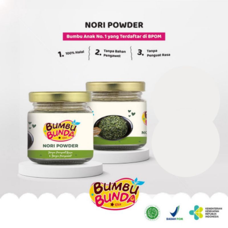 

FANIA BUMBU BUNDA BUBUK RUMPUT LAUT NORI POWDER 40GR