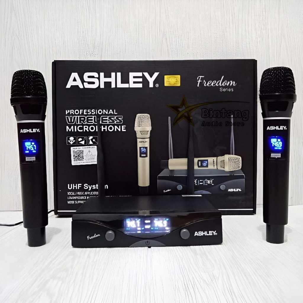 Mic Wireless ASHLEY FREEDOM 2 Mic / Microphone Original by ASHLEY