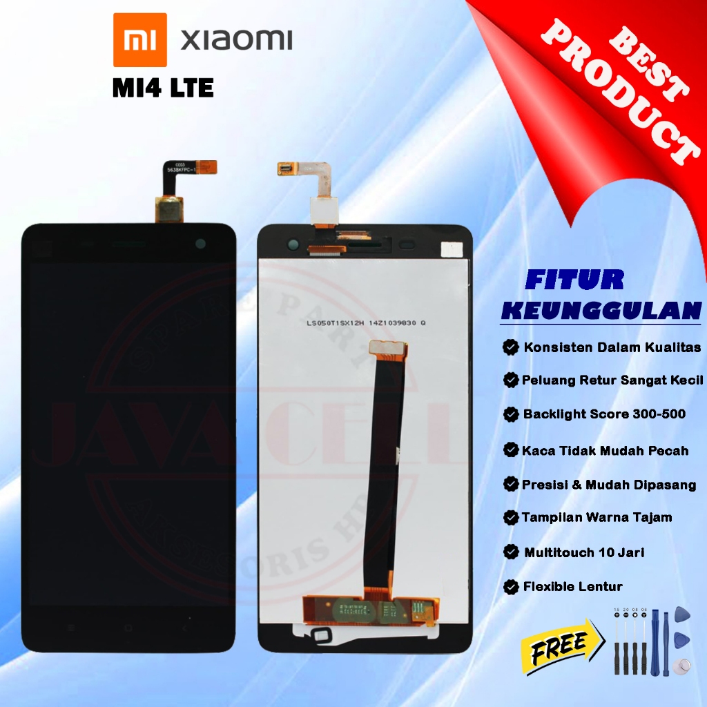 LCD Touchscreen Xiaomi Mi 4 LTE / Mi 4W Original Garansi 1 Bulan
