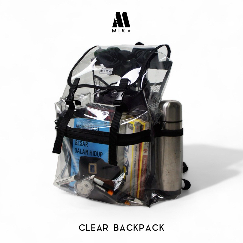 CARGO BACKPACK TRANSPARAN / TAS RANSEL GENDONG BENING TRANSPARAN / TAS LAPTOP/ TAS SERUT BESAR / TAS