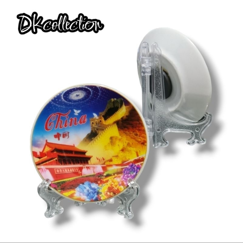 Pajangan piring mini china souvenir piring pajangan cina mini