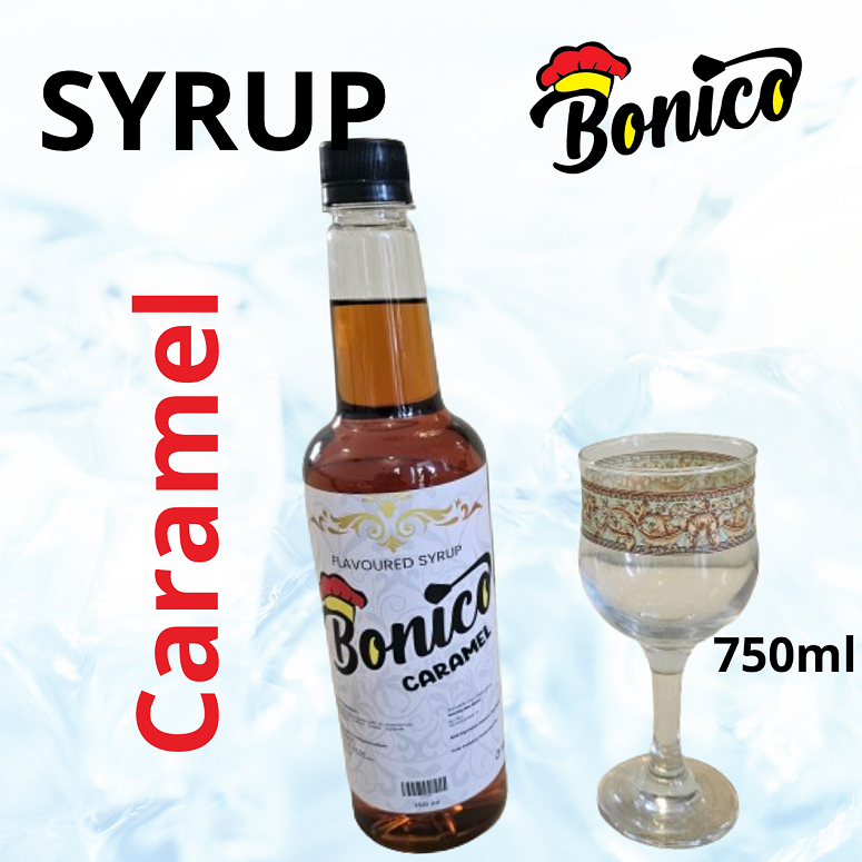 

CARAMEL BONICO Premium Flavored Drink Syrups 750ml Sirup KARAMEL minuman cafe resto