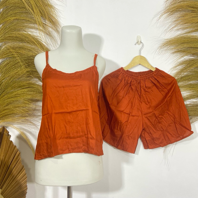 SETELAN PENDEK TANKTOP NARINI POLOS / DRESS SETELAN WANITA RUMAHAN