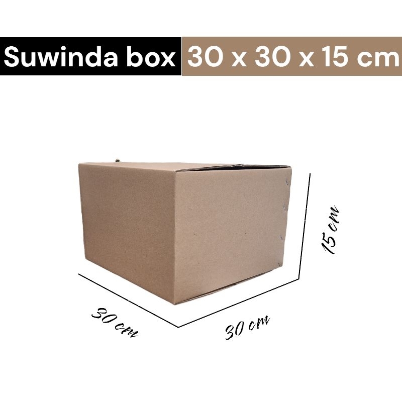 

kardus ukuran 30x30x15 cm box packing dll ST