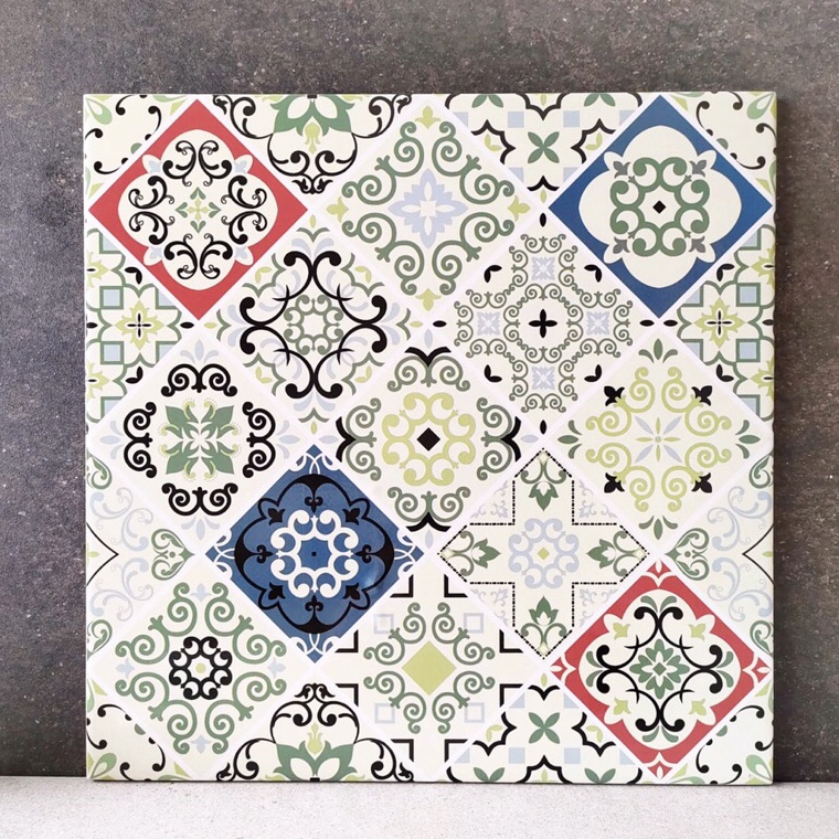 Bagus Banget keramik lantai 4x4 moti batik glossy keramik dinding dapur keramik motif batik vintage 